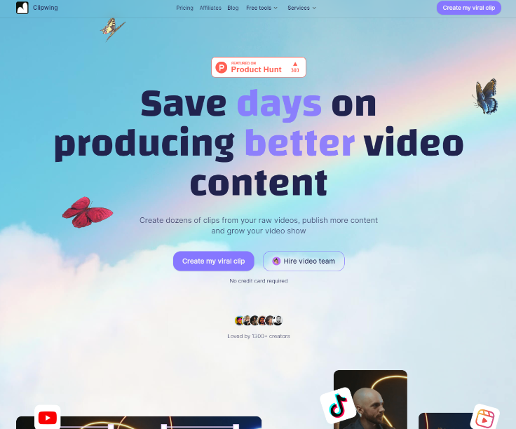 Clipwing Create Videos to Grow