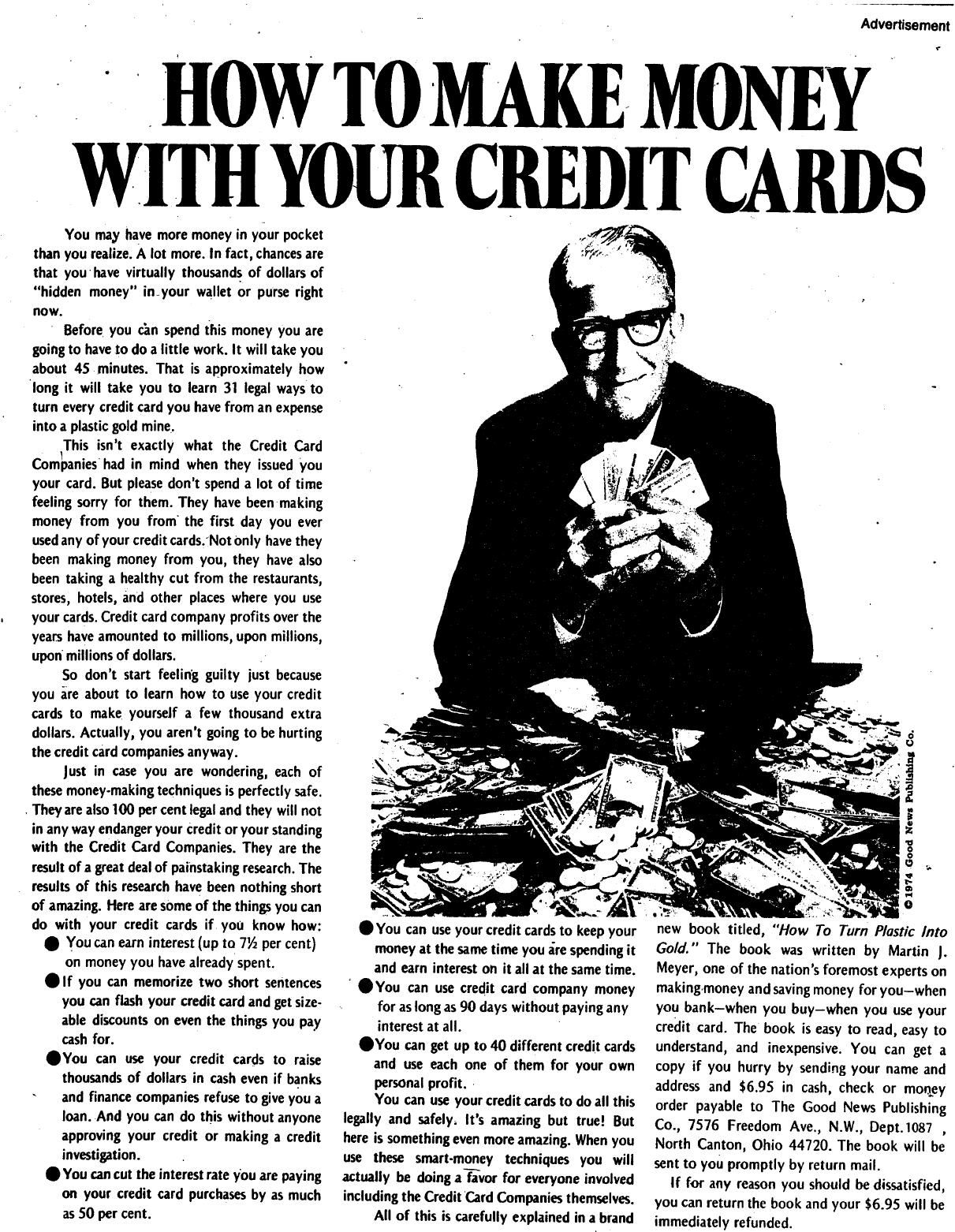 How TO MAKE MONEY WITHOUT CREDIT CARD Swipe Folder Swipe File Archive