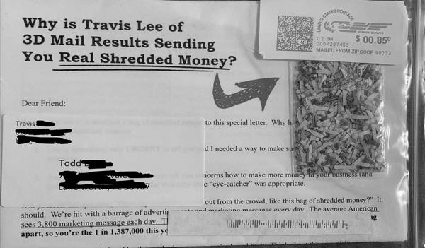 Travis Lee Sending Shredded Money