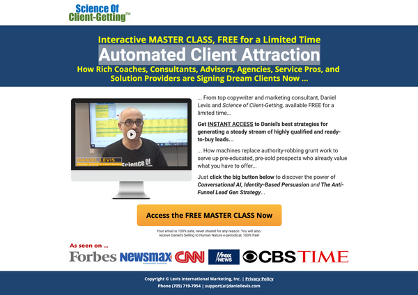Automated Client Attraction - YouTube Landing