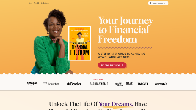 Financial Freedom Book - Landing Page