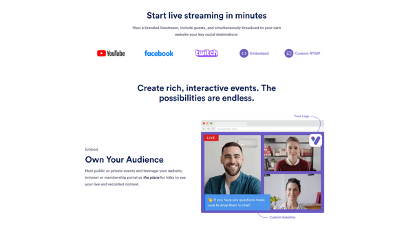 Studiobit - Build your audience with live streaming