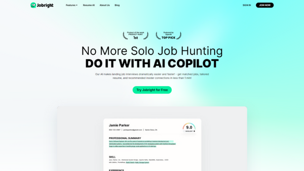 Jobright - AI Co Pilot Job Hunting