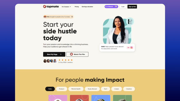 Topmate - For people making Impact